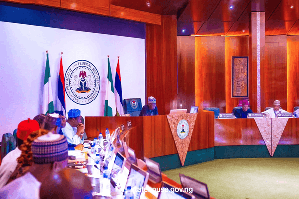 Modern institutional security architecture and digital data governance compliance center in Abuja.